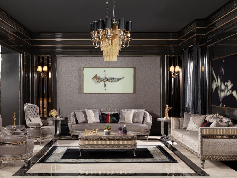 Luxury Executive 7 Seater Sofa with center Table DFI1002