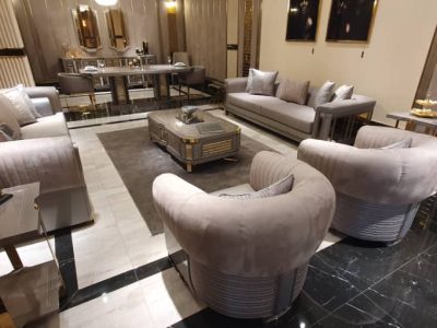 Luxury Executive 8 Seater Sofa With Center Table DFI1003Q