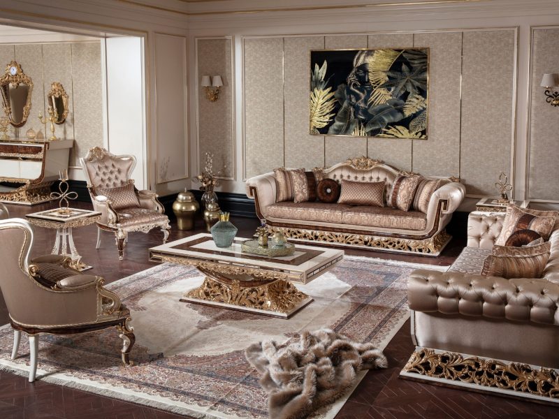 Luxury Turkish Sofa with center table DFI 1005ZE