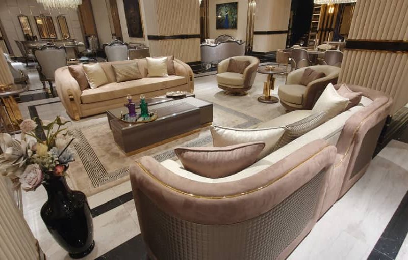 Luxury Executive 7 Seater Sofa with center Table DFI1007GH